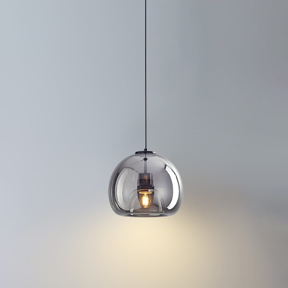 WOMO Suspension Verre Soufflé Fumé/Ambré -WM2108