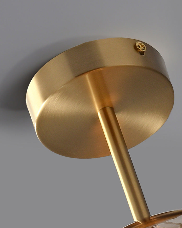 WOMO Suspension Verre Soufflé Fumé/Ambré -WM2108