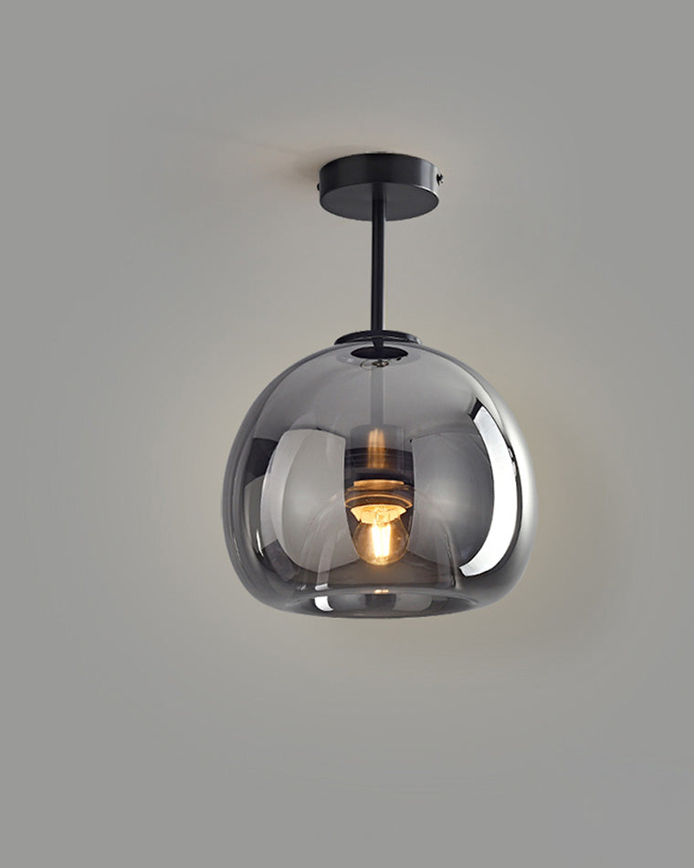 WOMO Suspension Verre Soufflé Fumé/Ambré -WM2108