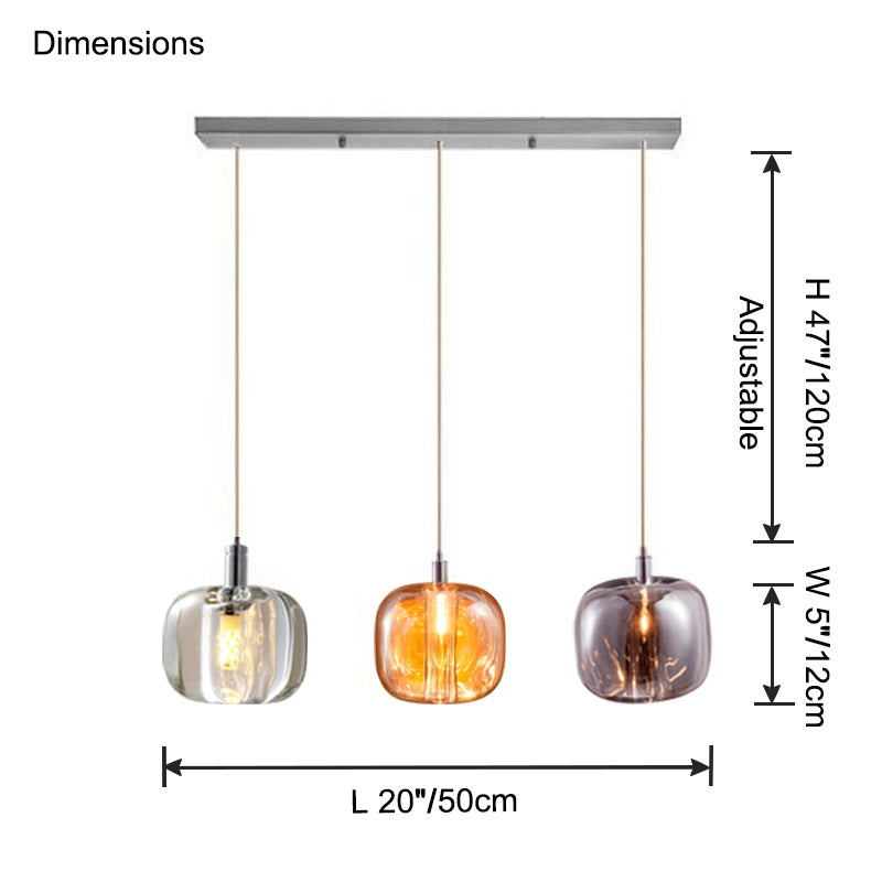 WOMO Lustre Multiple Verre Décorative-WM2111b
