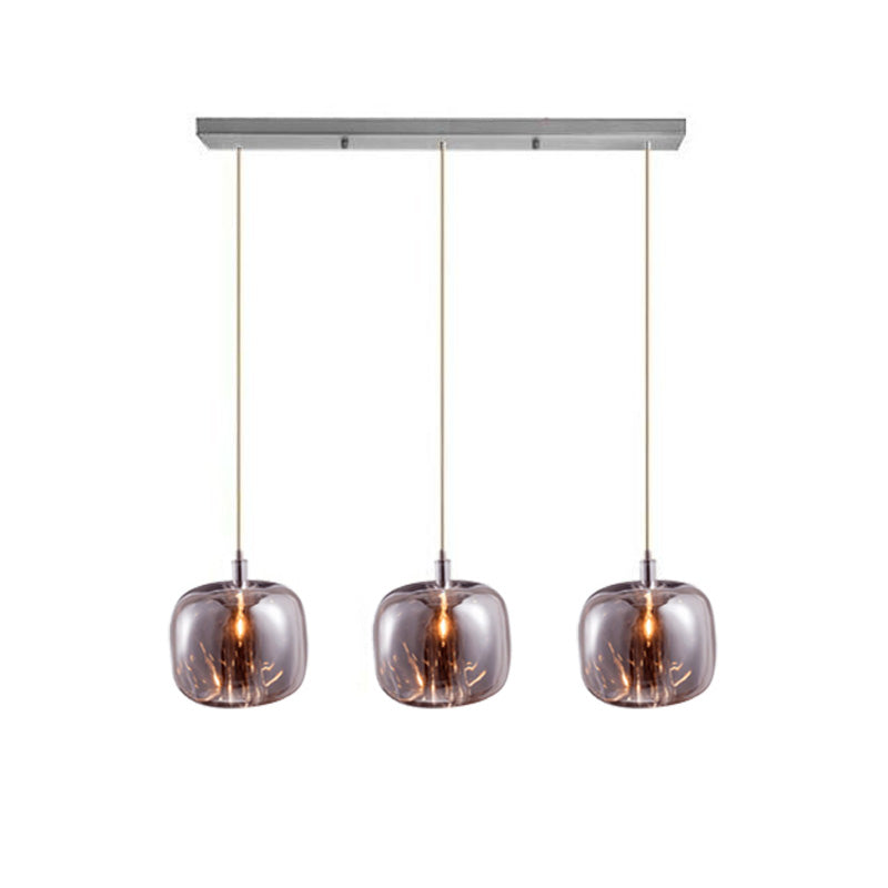 WOMO Lustre Plusieurs Ampoules en Verre-WM2111a
