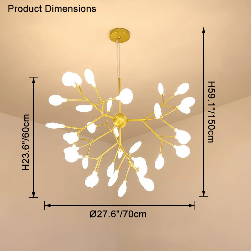 WOMO Lustre Branche Led Moderne-WM2113