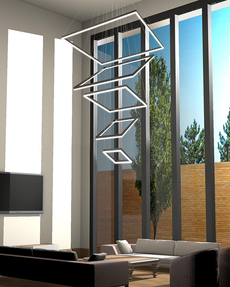 WOMO Lustre Rectangulaire Led Luxe-WM2120