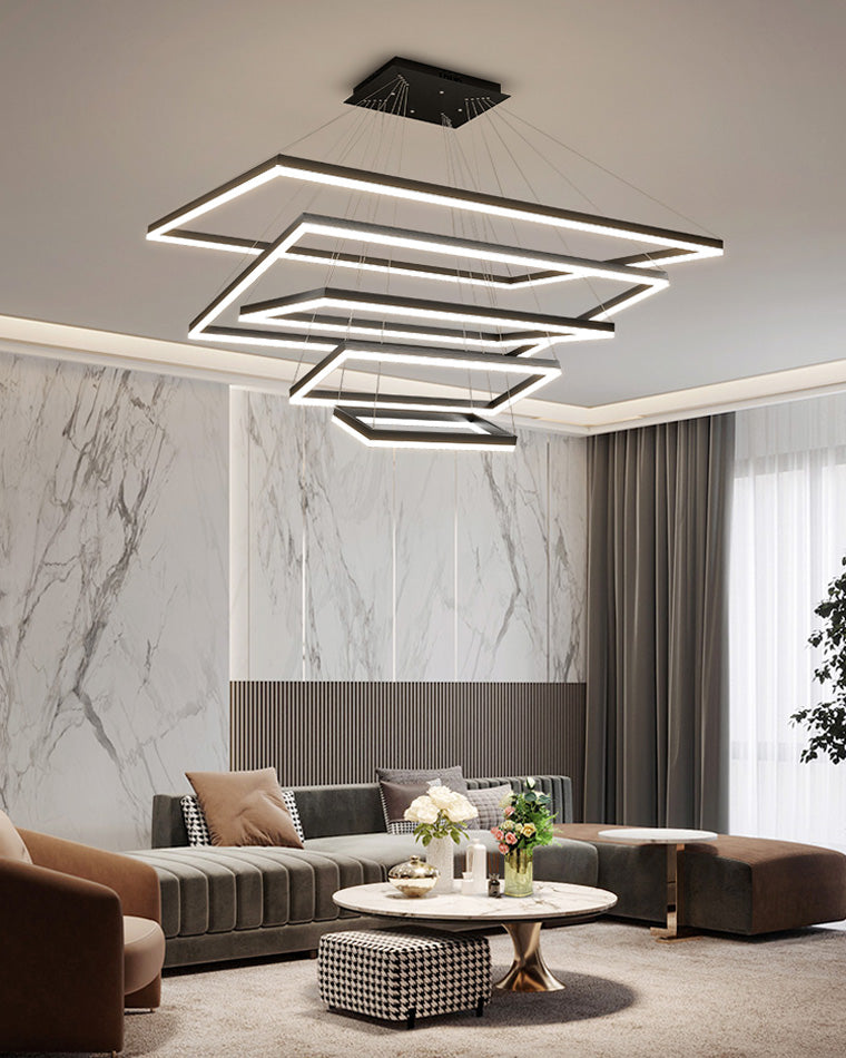 WOMO Lustre Rectangulaire Led Luxe-WM2120