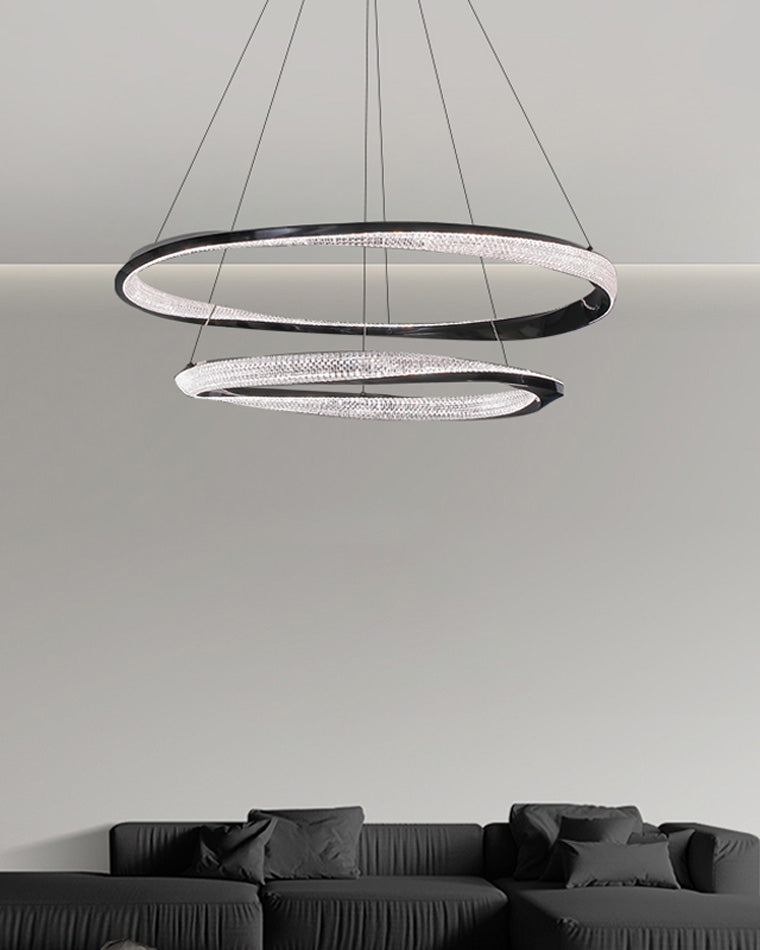 WOMO Lustre Cercle Led en Verre-WM2128