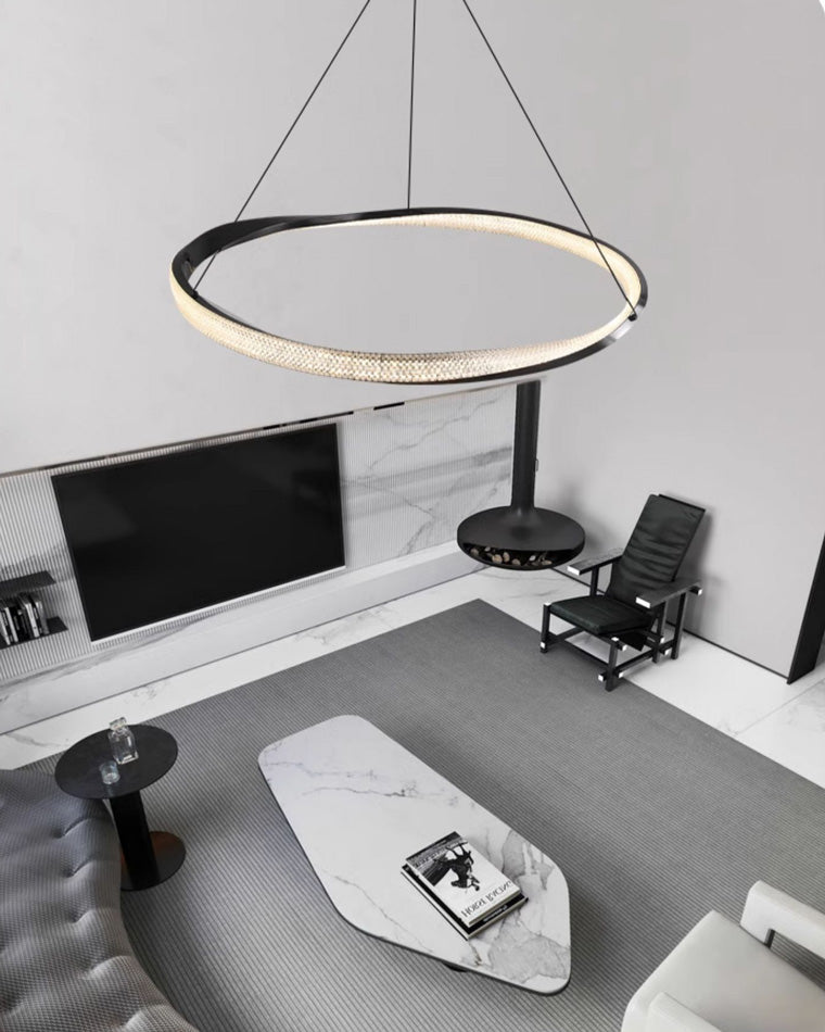 WOMO Lustre Cercle Led en Verre-WM2128