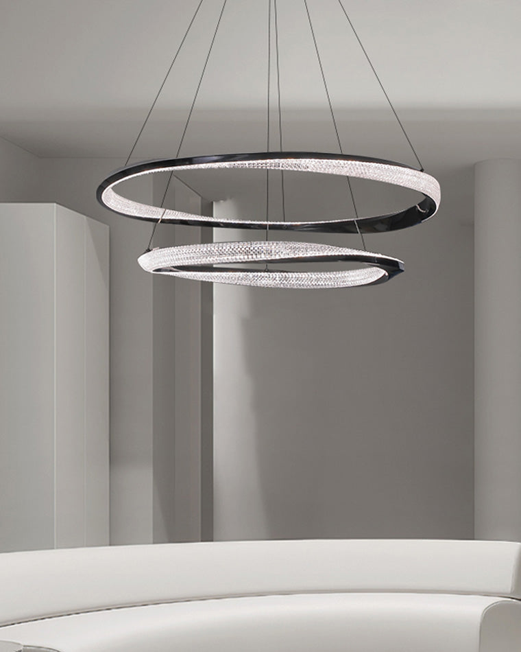 WOMO Lustre Cercle Led en Verre-WM2128