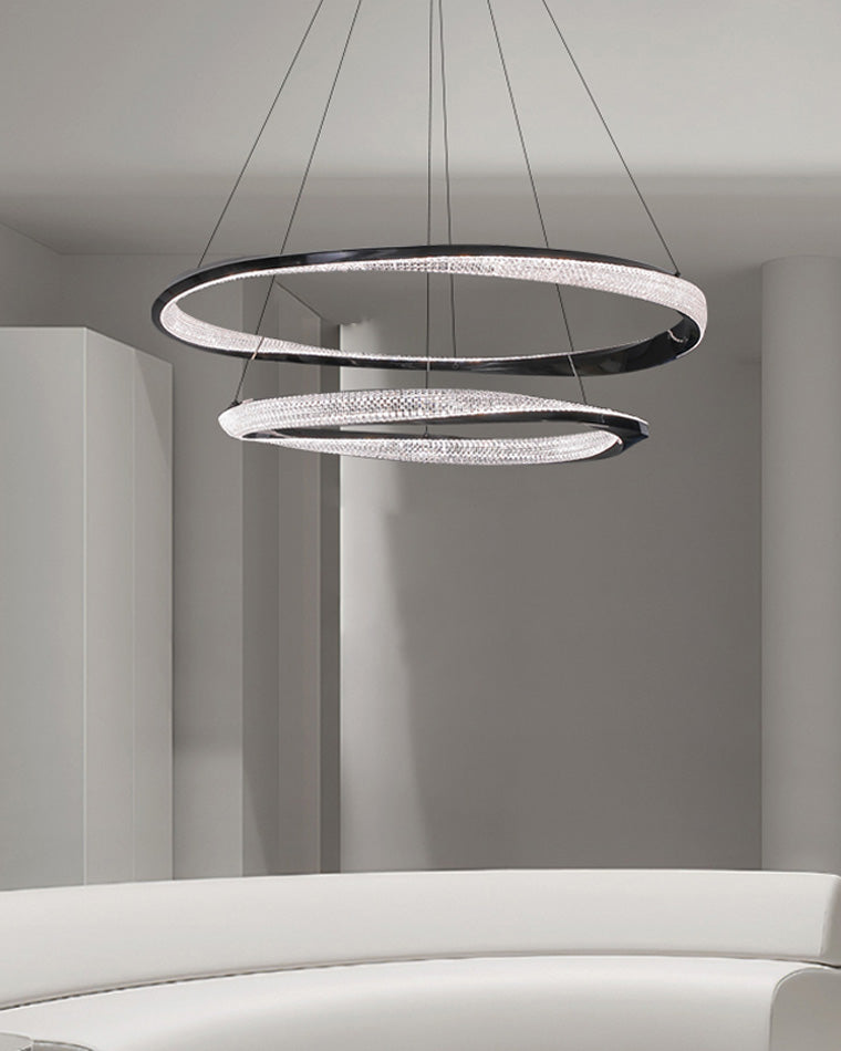 WOMO Lustre Cercle Led en Verre-WM2128