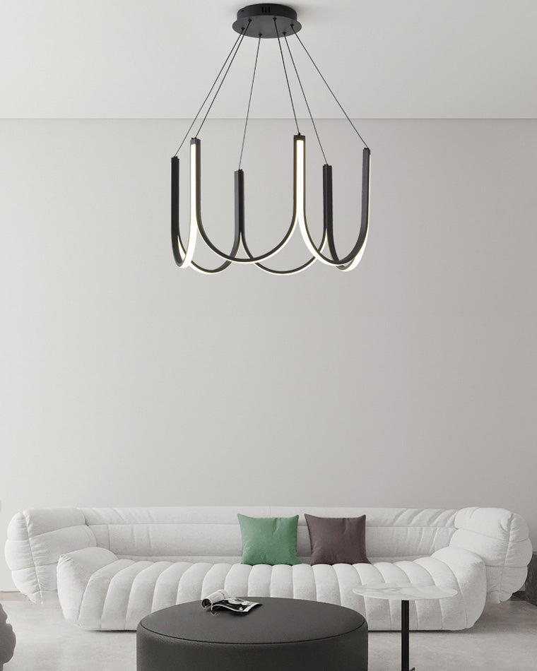 Lustre rond en forme de U minimal WOMO-WM2143