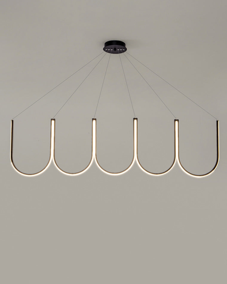 Lustre rond en forme de U minimal WOMO-WM2143