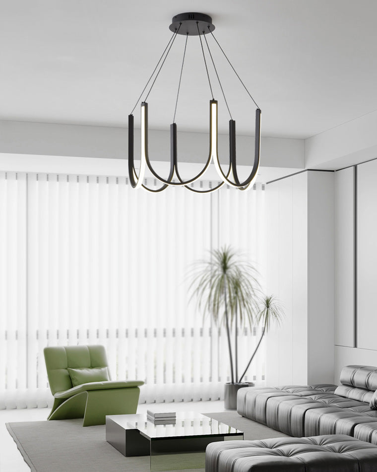 Lustre rond en forme de U minimal WOMO-WM2143