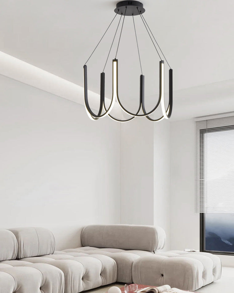 Lustre rond en forme de U minimal WOMO-WM2143