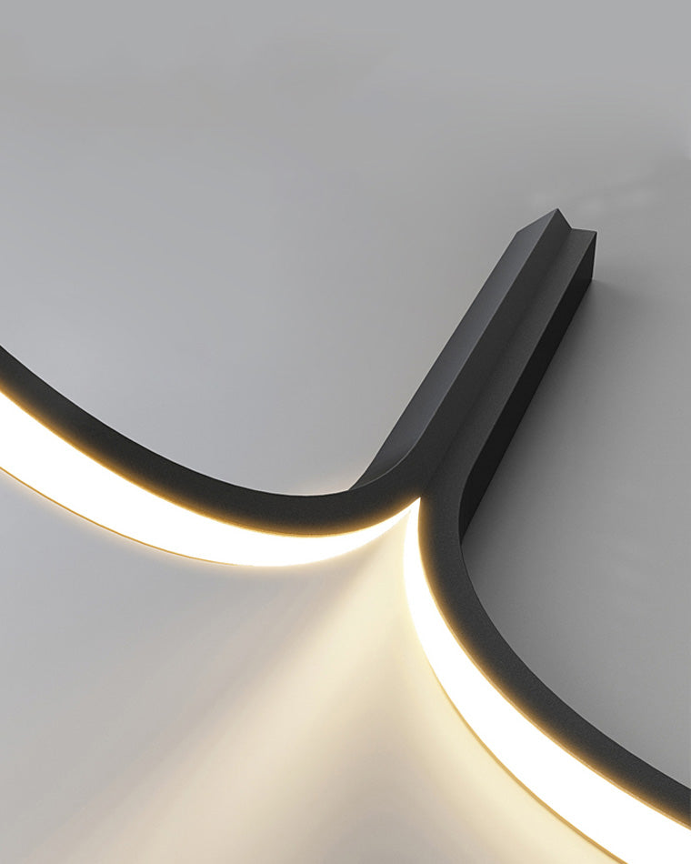 Lustre rond en forme de U minimal WOMO-WM2143