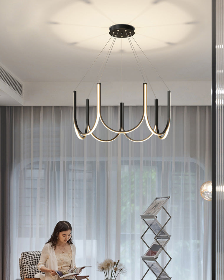Lustre rond en forme de U minimal WOMO-WM2143