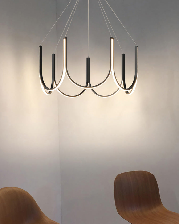 Lustre rond en forme de U minimal WOMO-WM2143