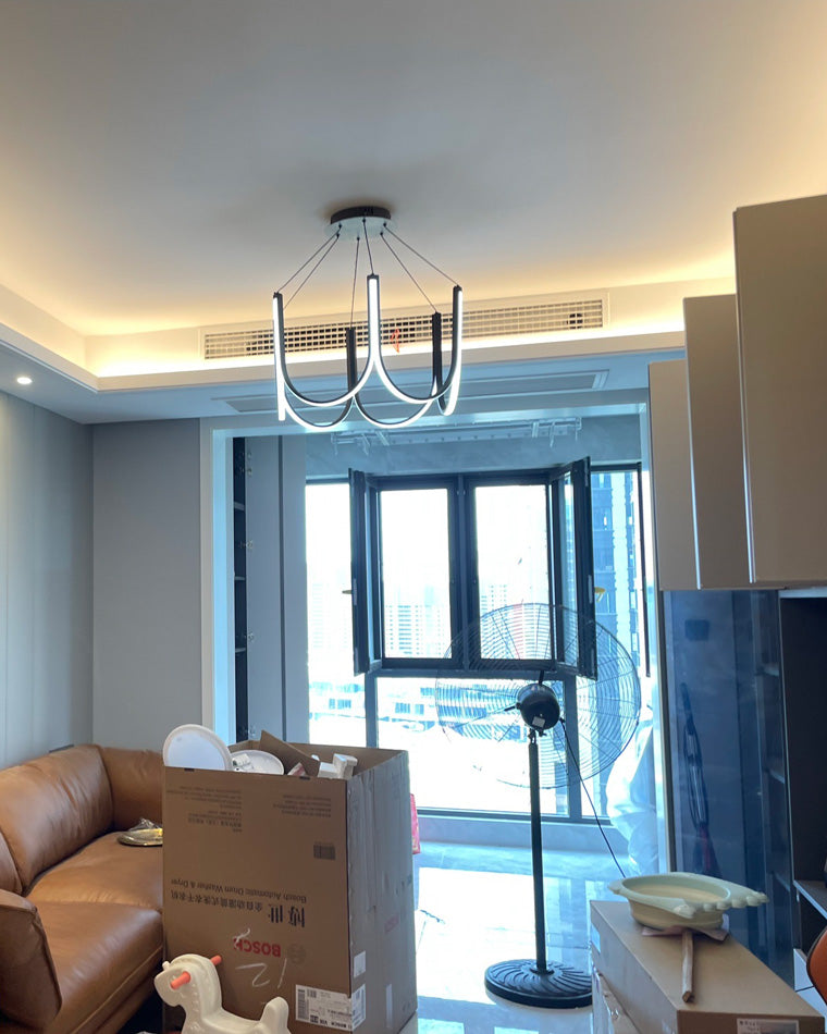 Lustre rond en forme de U minimal WOMO-WM2143