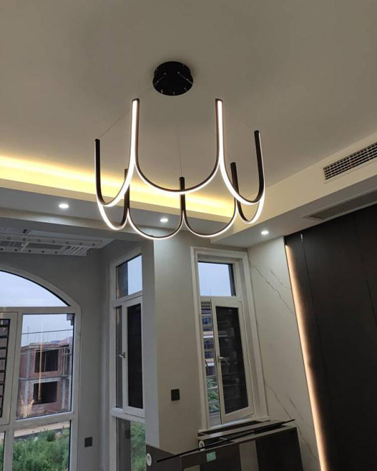 Lustre rond en forme de U minimal WOMO-WM2143