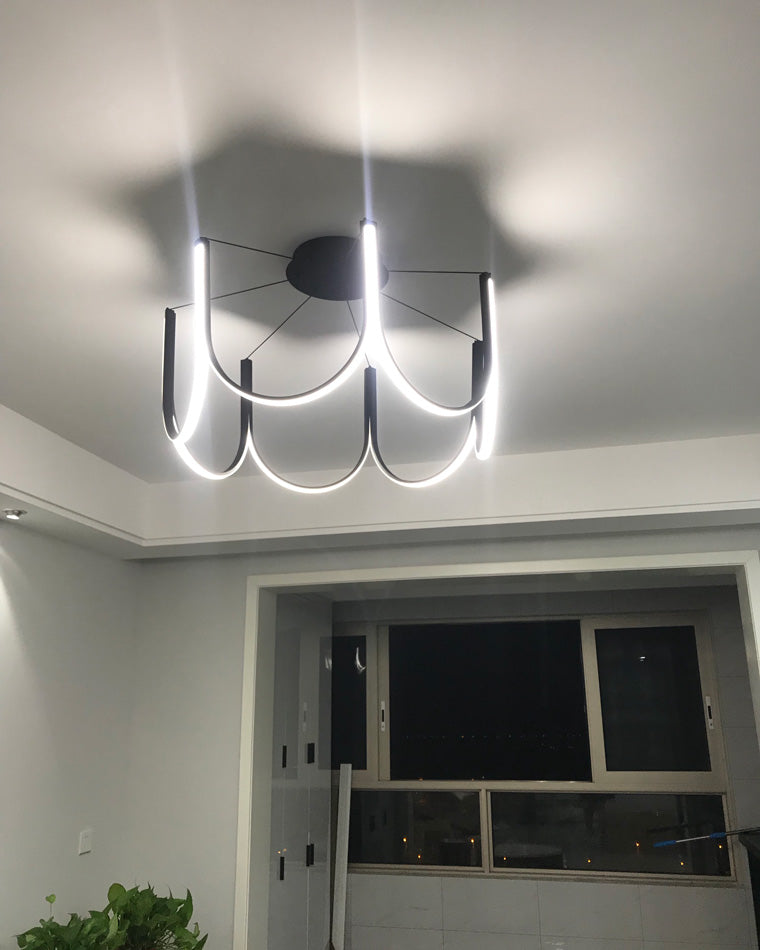 Lustre rond en forme de U minimal WOMO-WM2143