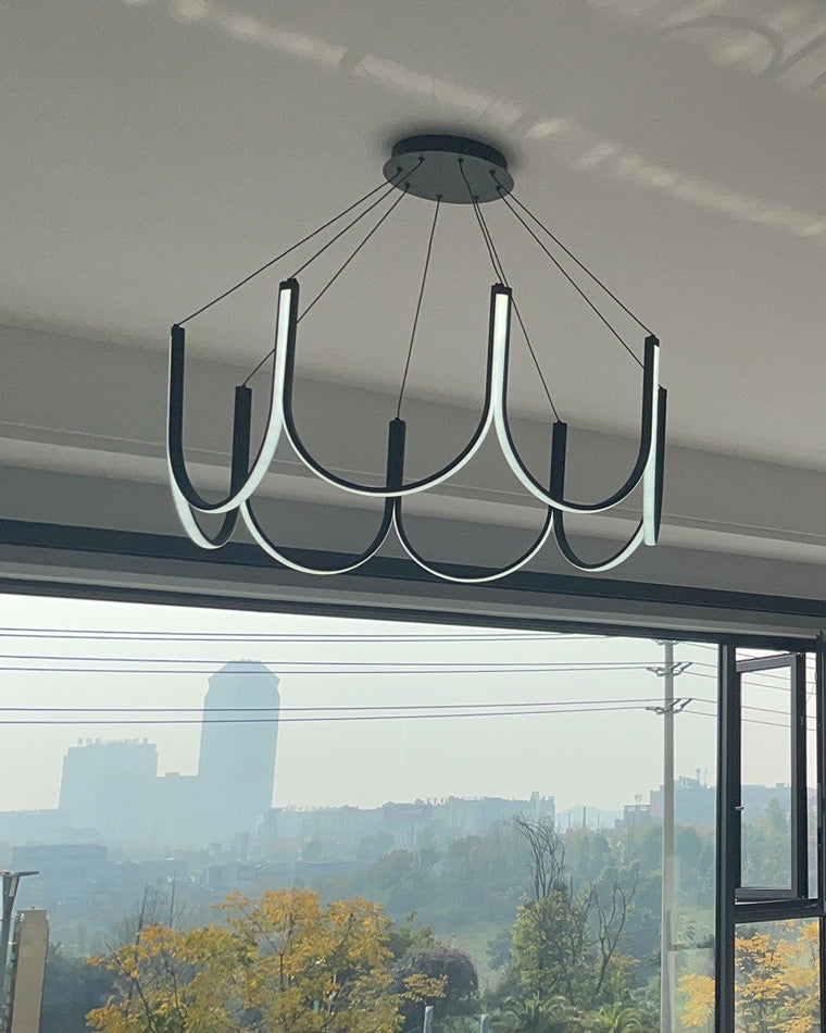Lustre rond en forme de U minimal WOMO-WM2143