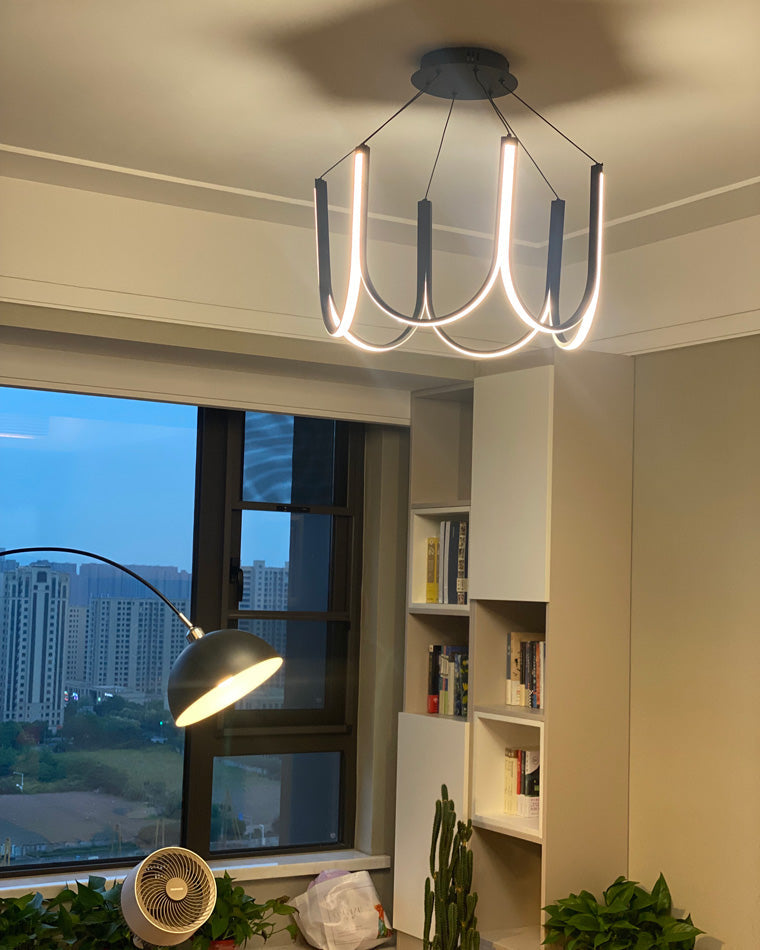 Lustre rond en forme de U minimal WOMO-WM2143