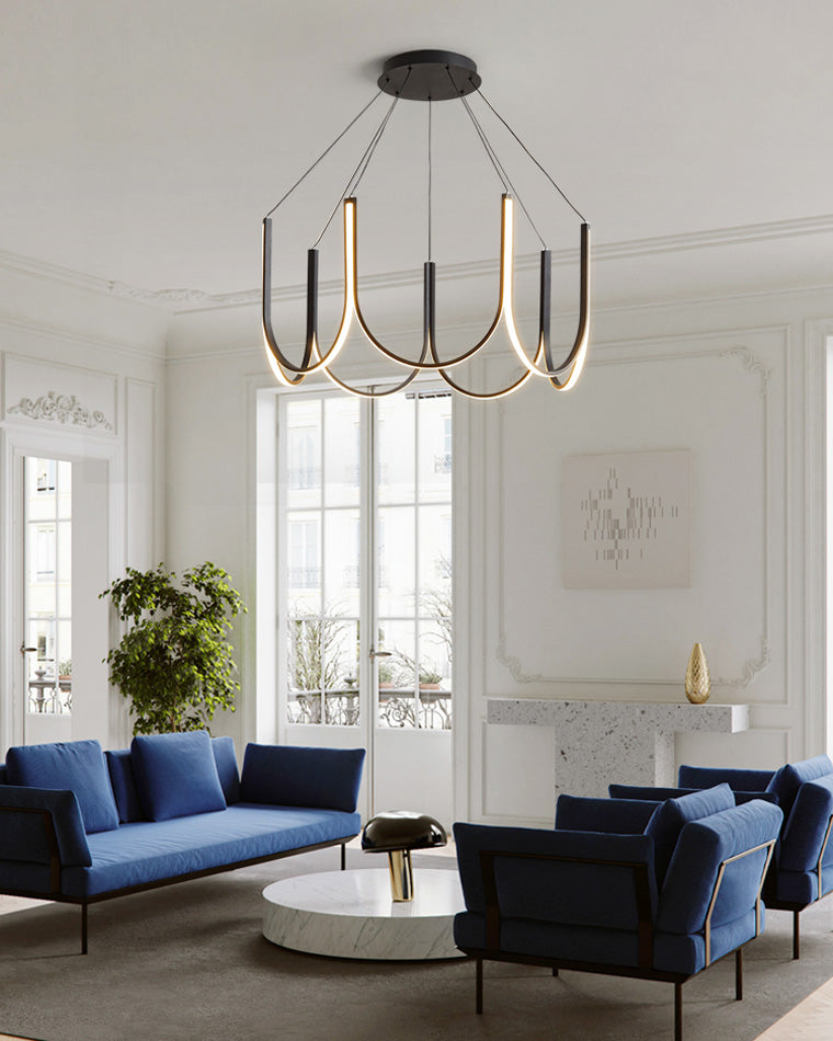 Lustre rond en forme de U minimal WOMO-WM2143