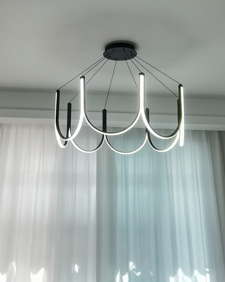Lustre rond en forme de U minimal WOMO-WM2143