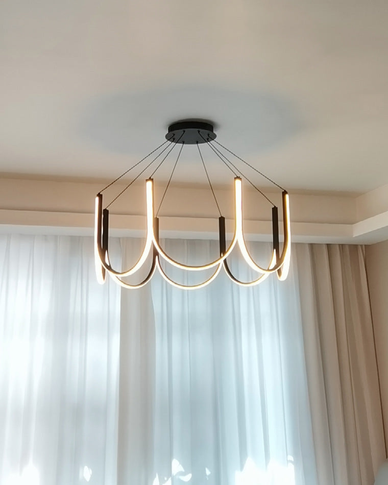 Lustre rond en forme de U minimal WOMO-WM2143