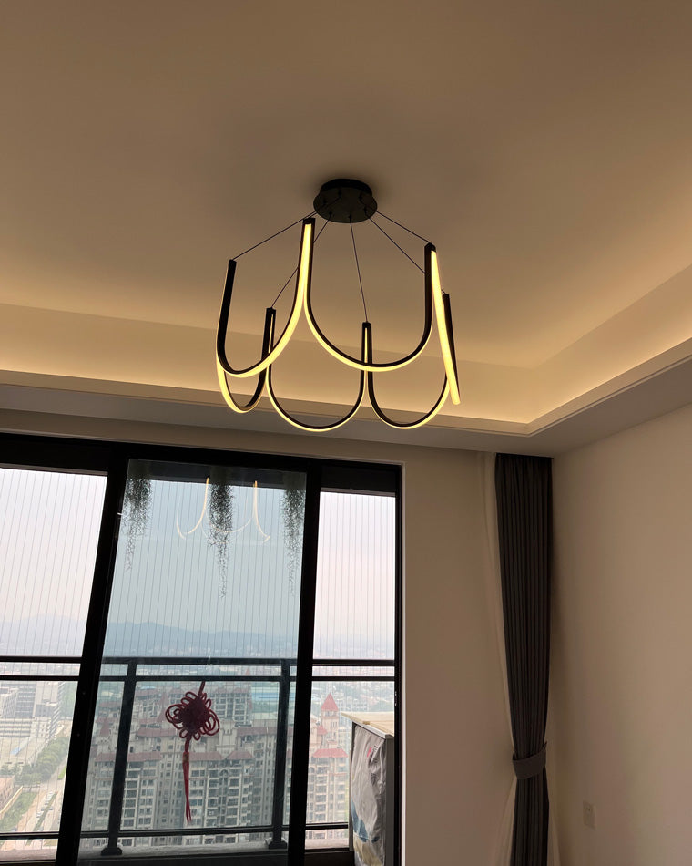 Lustre rond en forme de U minimal WOMO-WM2143