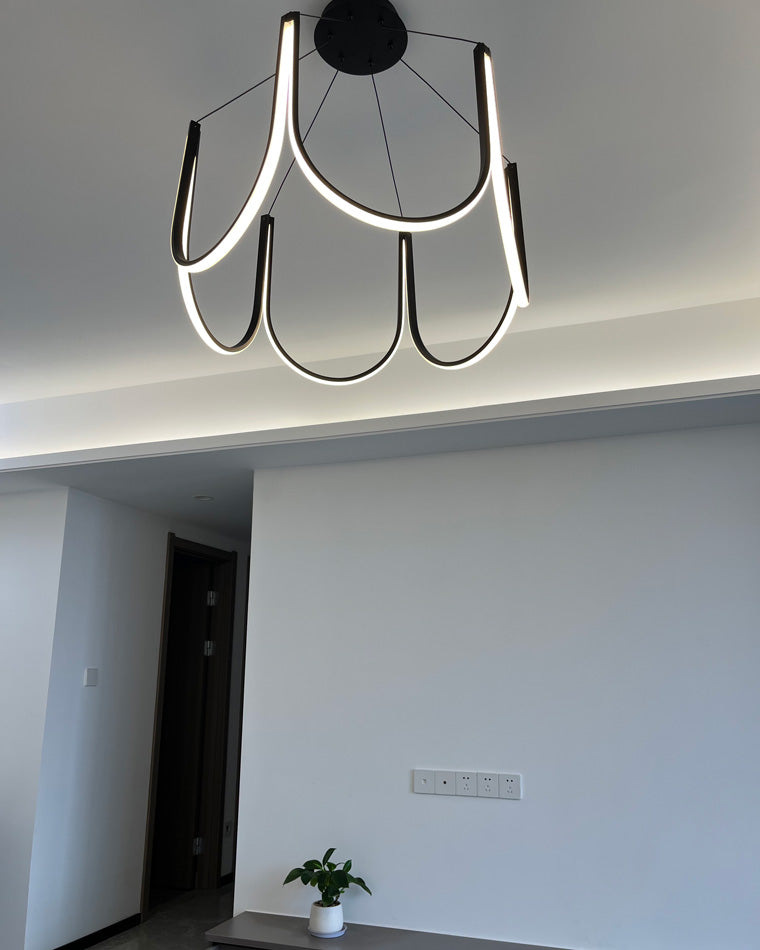Lustre rond en forme de U minimal WOMO-WM2143