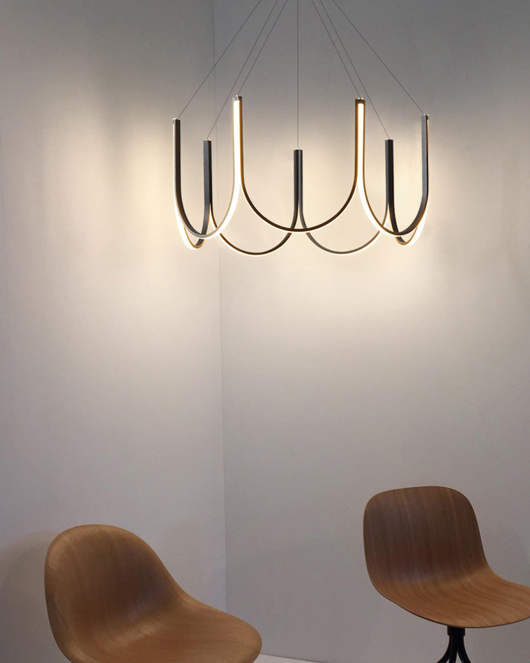 Lustre rond en forme de U minimal WOMO-WM2143