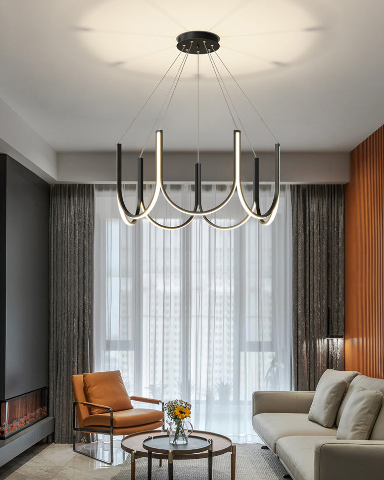 Lustre rond en forme de U minimal WOMO-WM2143