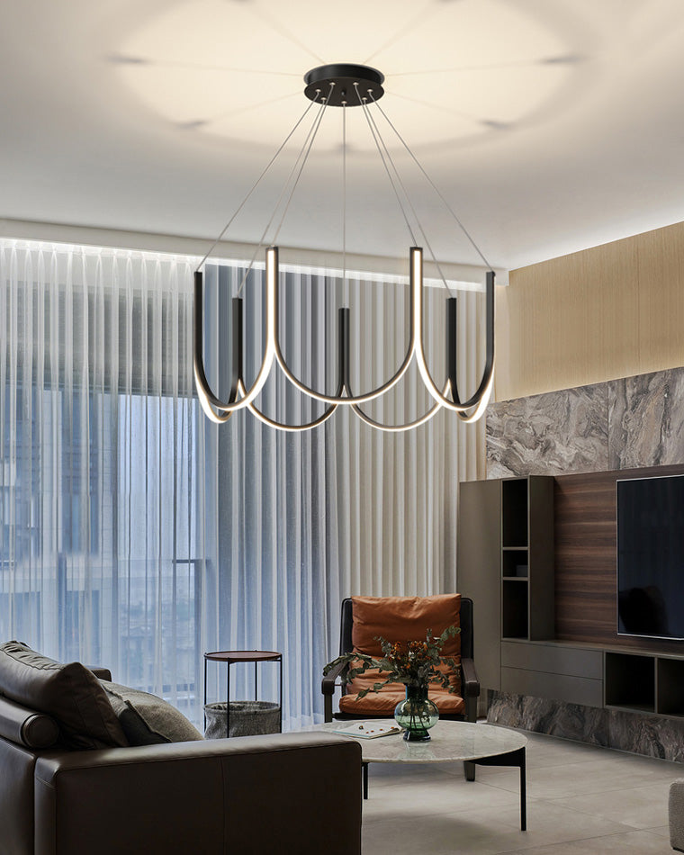 Lustre rond en forme de U minimal WOMO-WM2143