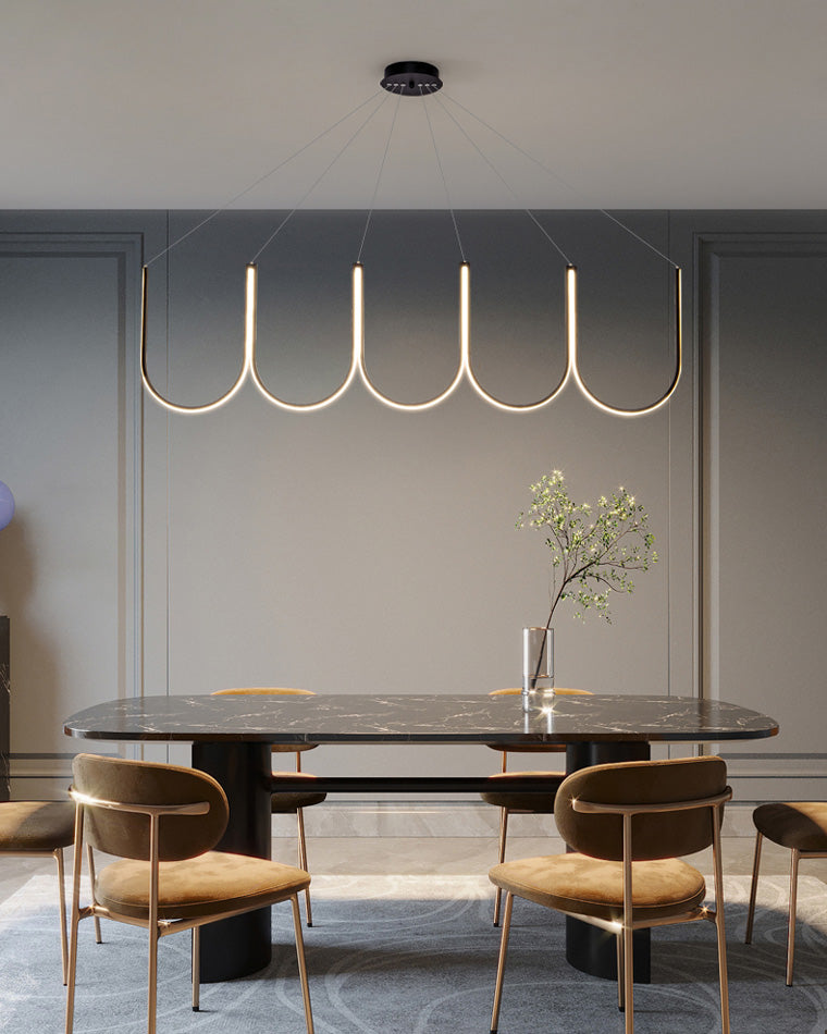 Lustre rond en forme de U minimal WOMO-WM2143