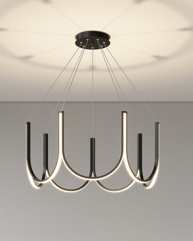 Lustre rond en forme de U minimal WOMO-WM2143