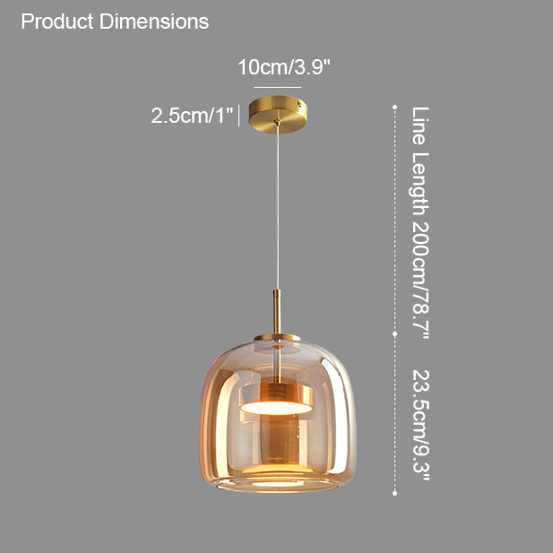 WOMO Suspension en Verre Soufflé Cuisine Moderne-WM2145