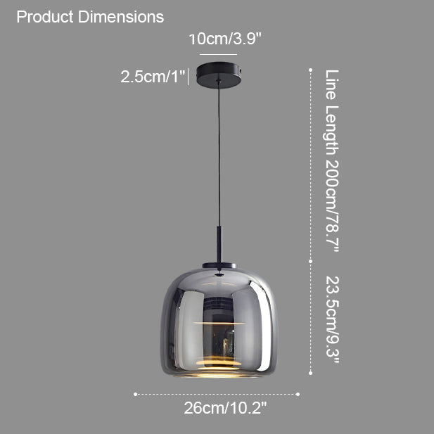 WOMO Suspension en Verre Soufflé Cuisine Moderne-WM2145