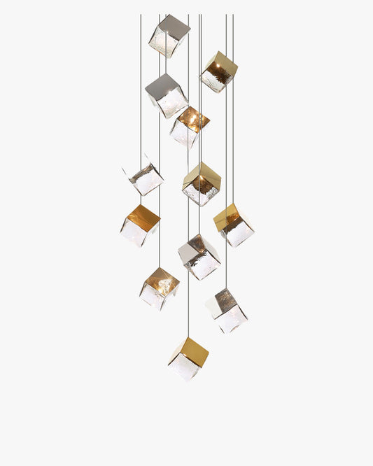 WOMO Lustre Pampilles en Verre Moderne-WM2150