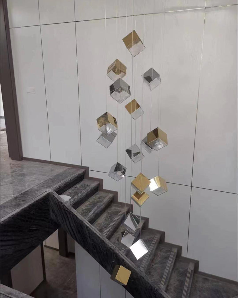 WOMO Lustre Pampilles en Verre Moderne-WM2150