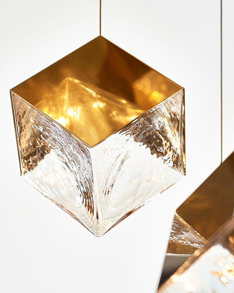 WOMO Lustre Pampilles en Verre Moderne-WM2150