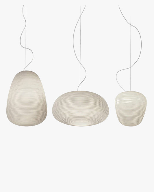 Lampe suspendue en verre soufflé WOMO Lantern-WM2151