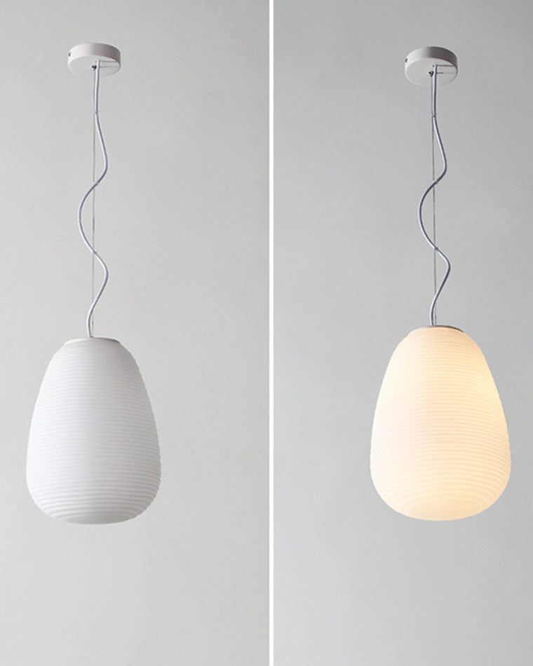 Lampe suspendue en verre soufflé WOMO Lantern-WM2151