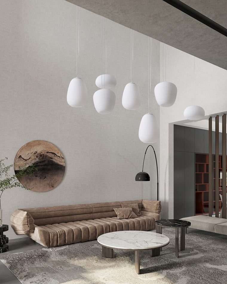 Lampe suspendue en verre soufflé WOMO Lantern-WM2151