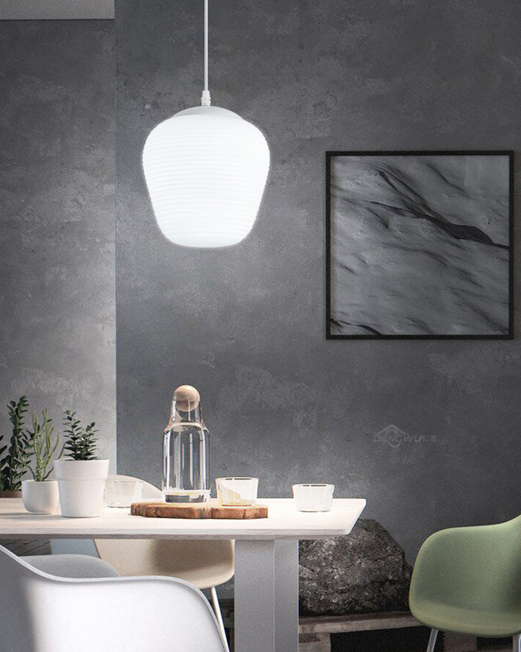 Lampe suspendue en verre soufflé WOMO Lantern-WM2151