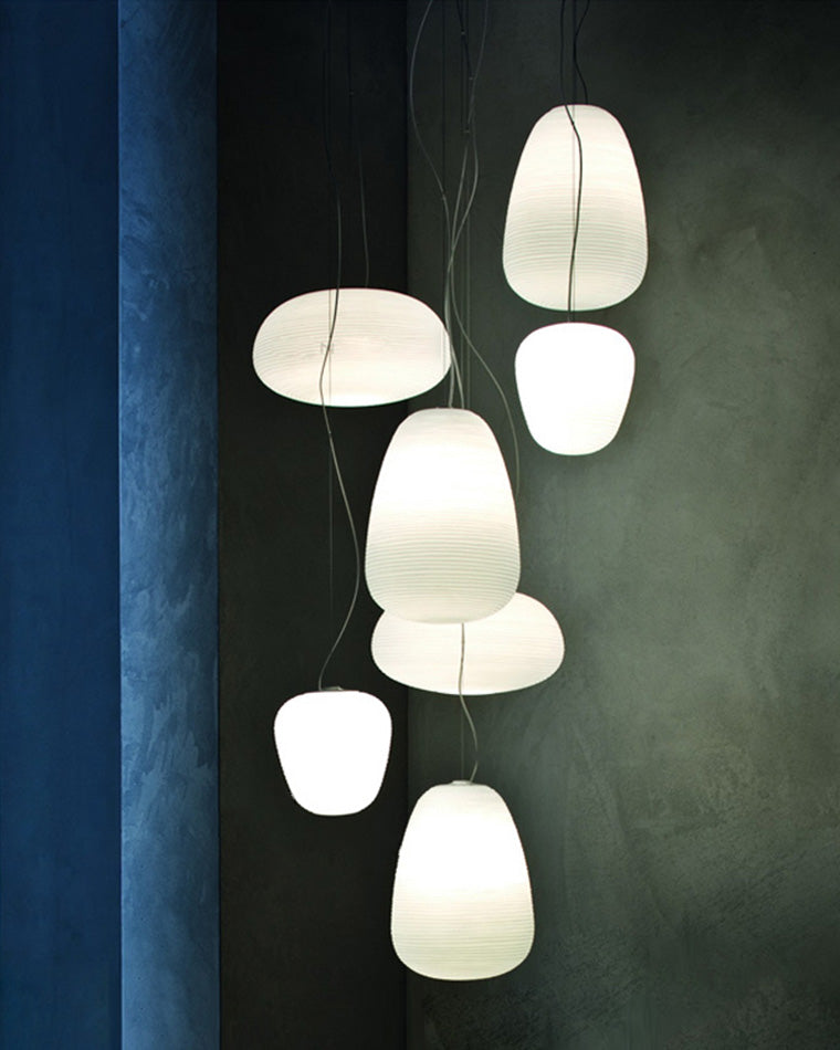 Lampe suspendue en verre soufflé WOMO Lantern-WM2151