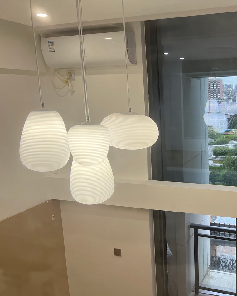 Lampe suspendue en verre soufflé WOMO Lantern-WM2151