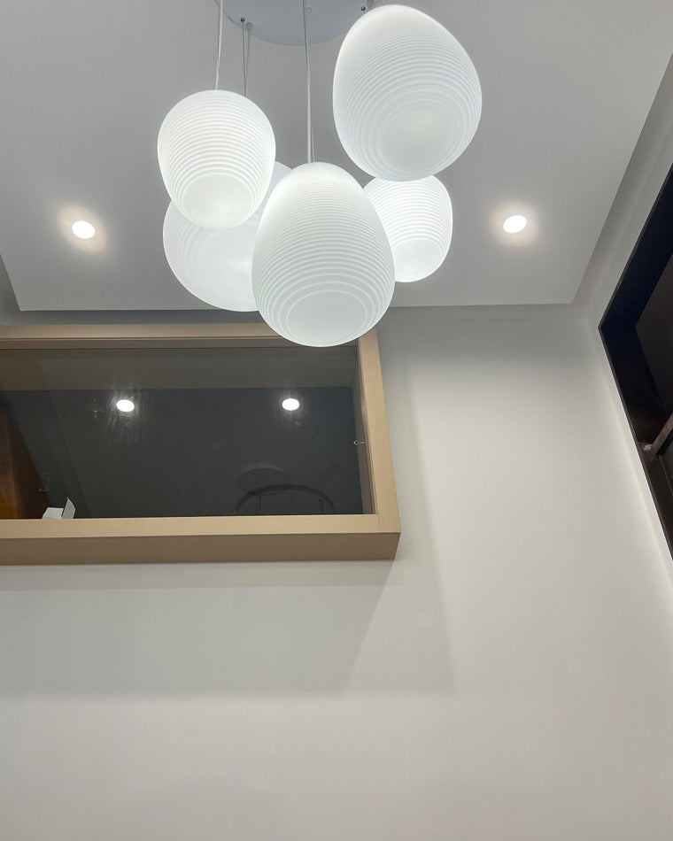 Lampe suspendue en verre soufflé WOMO Lantern-WM2151