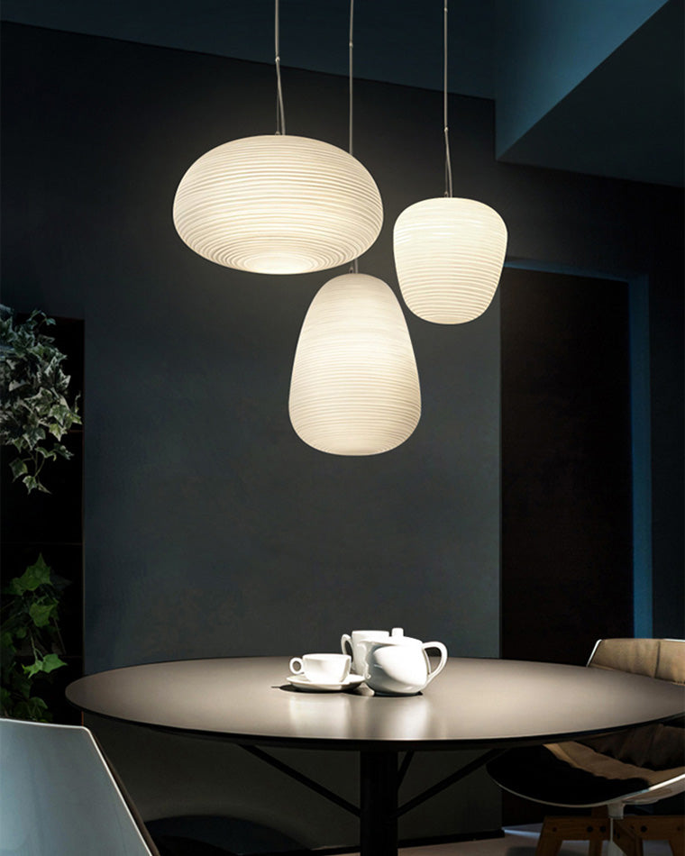 Lampe suspendue en verre soufflé WOMO Lantern-WM2151