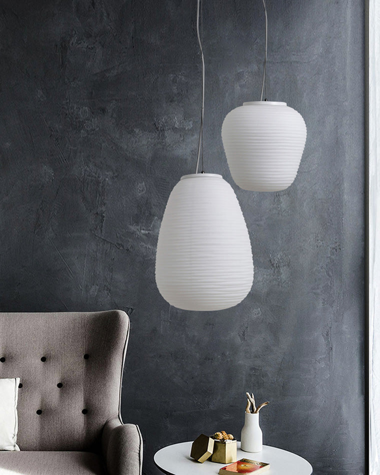 Lampe suspendue en verre soufflé WOMO Lantern-WM2151
