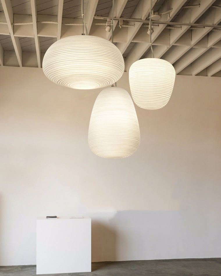 Lampe suspendue en verre soufflé WOMO Lantern-WM2151