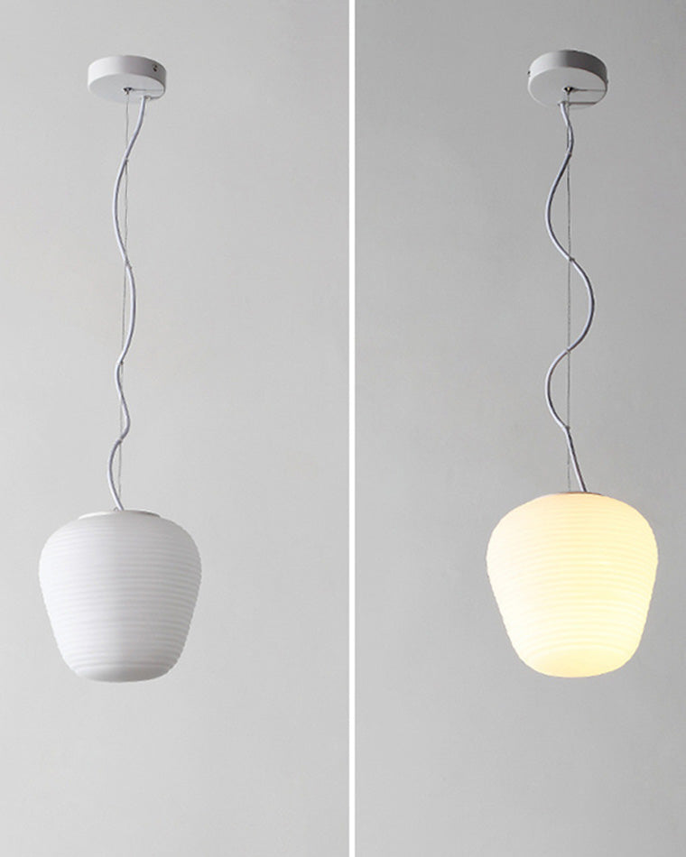 Lampe suspendue en verre soufflé WOMO Lantern-WM2151